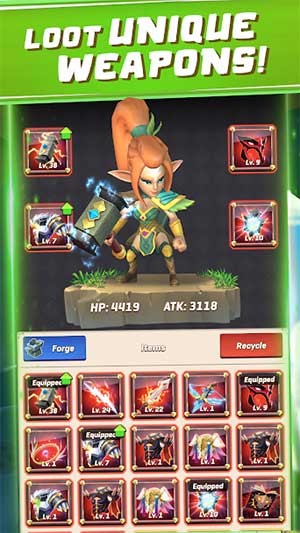 Loot những vũ khí hiếm