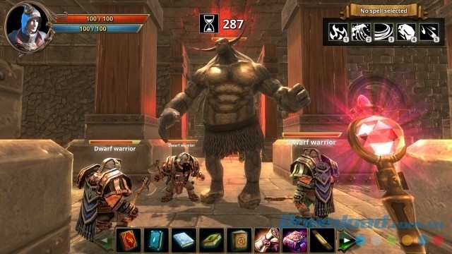 Giao diện chơi chính của game hành động nhập vai mới Arcane Maelstrom cho máy tính và Mac