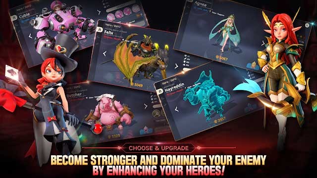 Cường hóa các anh hùng, trở nên mạnh hơn và thống trị kẻ thù