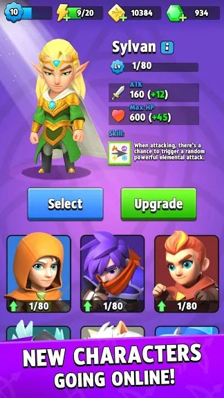 Dàn nhân vật khủng trong game Archero