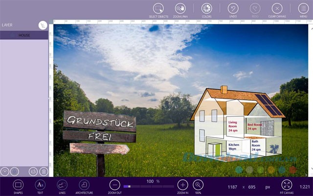 Dựng mô hình nhà 3D