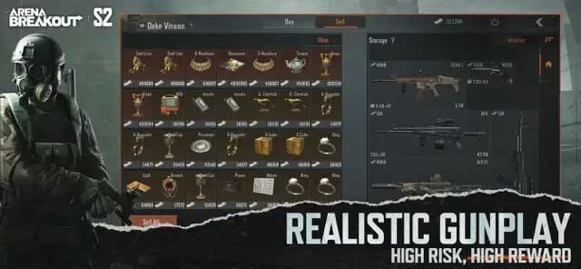 Trang bị và vũ khí được thiết kế chân thực