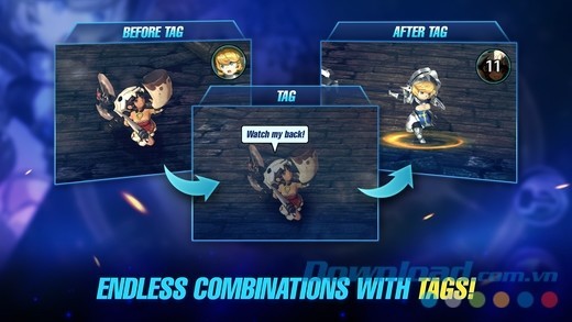 Arena Masters cho iOS cung cấp khả năng kết hợp sức mạnh vô hạn