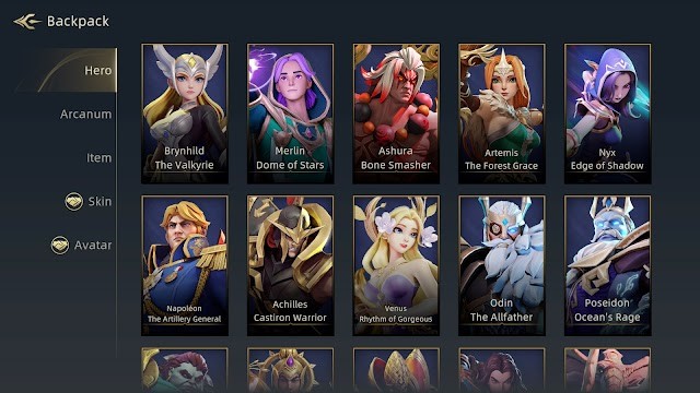 Vô số anh hùng cho bạn lựa chọn