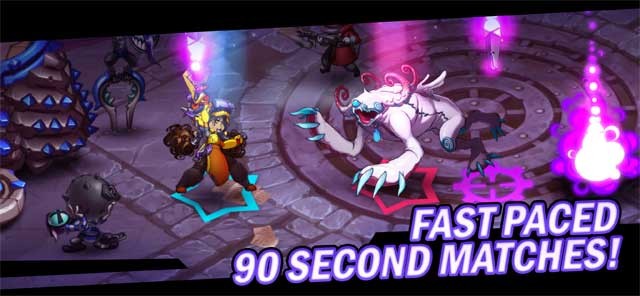 Tham gia các trận đấu kéo dài 90 phút kịch tính của Arena Stars: Battle Heroes
