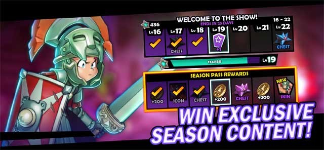 Giành chiến thắng để mở khóa những nội dung theo mùa độc quyền