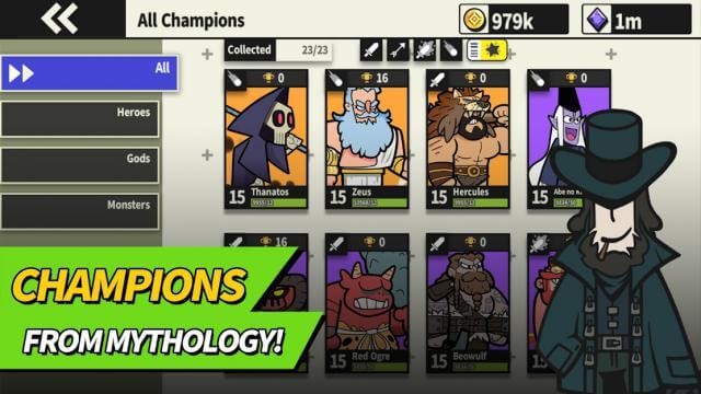 Chơi với các tướng được lấy từ thần thoại trong game Arena Tactics