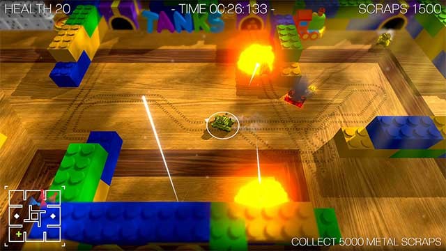 Bạn có thể chọn từ 5 đấu trường khác nhau được thiết kế độc đáo