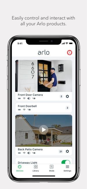 Arlo app giúp bạn kiểm soát mọi thiết bị Arlo trong gia đình ngay trên điện thoại