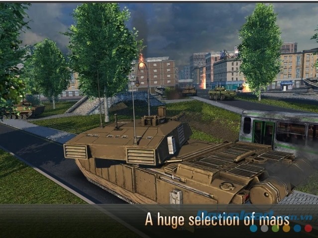 Các bản đồ chiến trường rộng lớn