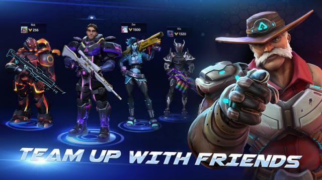 Lập team với bạn bè và cùng nhau chiến đấu