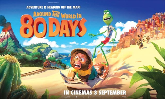 Poster phim hoạt hình Khỉ Con Lon Ton Thế Giới - Around the World in 80 Days