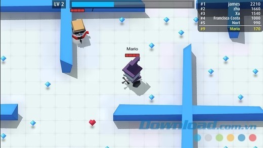 Arrow.io cho iOS sở hữu hệ thống bản đồ phong phú