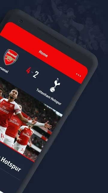 Trang chủ Arsenal Official App cho Android