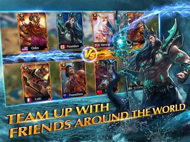 Lập đội với người chơi từ khắp nơi trên thế giới để cùng nhau giành lấy vinh quang