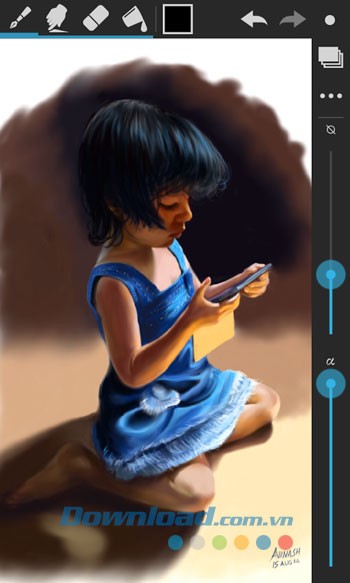 Giao diện sử dụng ứng dụng