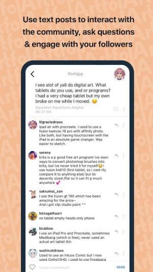 Tương tác với cộng đồng thông qua các bài đăng dạng văn bản