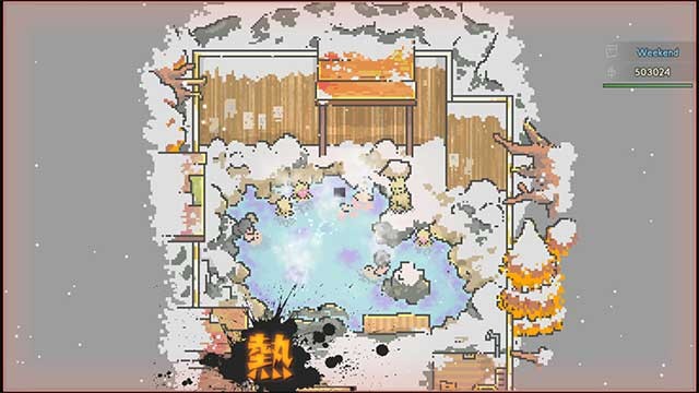 Akane và Bot được giao nhiệm vụ bảo vệ khu nghỉ dưỡng suối nước nóng trên núi tuyết