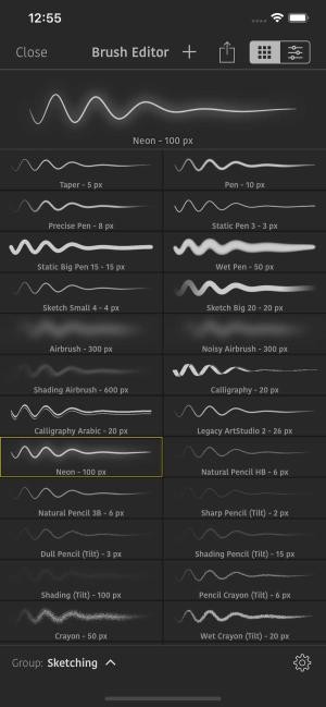 Công cụ cọ vẽ cao cấp, đa dạng