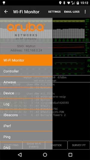 Aruba Utilities cho Android là ứng dụng xác định và khắc phục sự cố mạng LAN