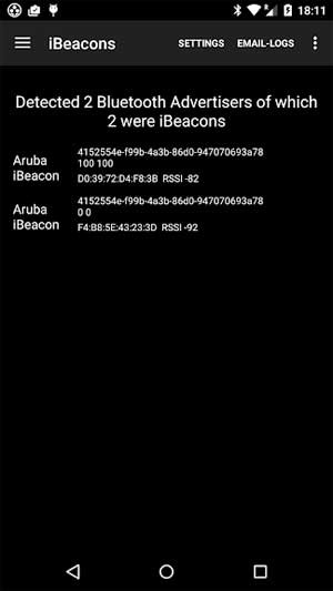 Xác định và báo cáo iBeacons gần vị trí của bạn