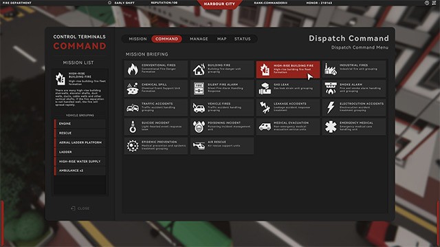 Là chỉ huy trưởng, người chơi As The Light Goes Out có nhiệm vụ triển khai các biện pháp cứu hộ khẩn cấp