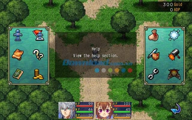 Thông tin về các tính năng trong game Asdivine Dios