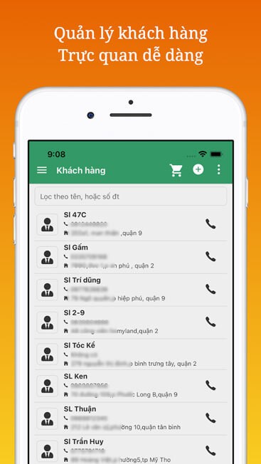 Dễ dàng quản lý khách hàng