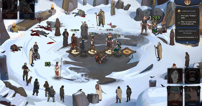 Ash of Gods: The Way có 2 bộ bài, 5 phe phái và 32 kết thúc có thể xảy ra