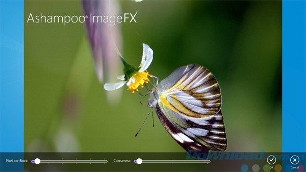 Điều chỉnh mức độ hiệu ứng