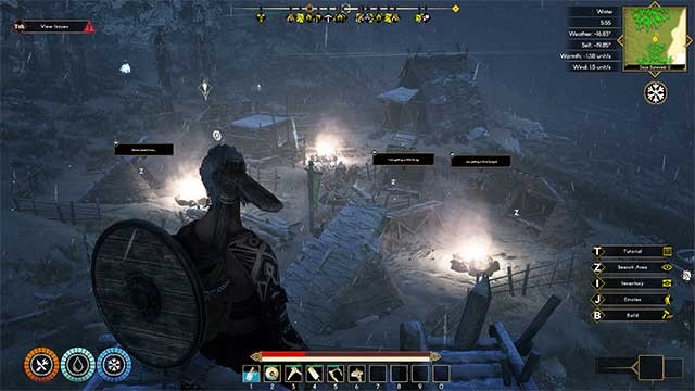 Xây dựng một bộ lạc Viking tự duy trì, làm việc, chế tạo, chèo thuyền,...