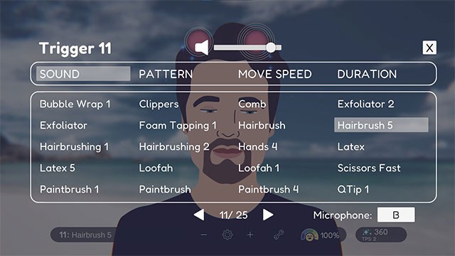 Tùy chỉnh phiên ASMR rồi chăm sóc khách hàng và tận hưởng hiệu ứng