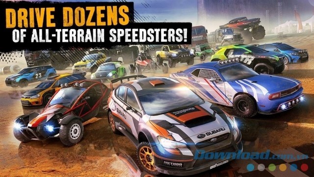 Lựa chọn trong số hàng chục chiếc xe địa hình độc đáo của game đua xe Asphalt Xtreme