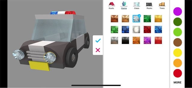 Sử dụng các công cụ trực quan của Assemblr