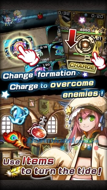 Sử dụng các item để đánh bại kẻ thù