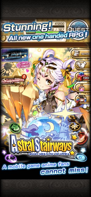 Astral Stairways International là game mobile dành cho các fan anime