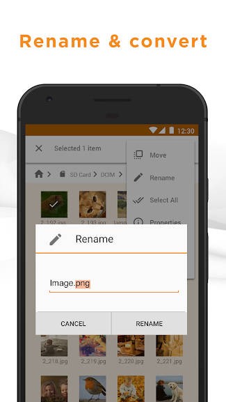 ASTRO File Manager for Android giúp bạn đổi tên file