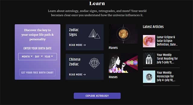 Astrology phù hợp với cả những người tò mò lẫn nghiêm túc về chiêm tinh học