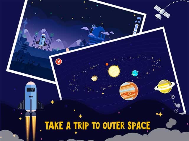 Bắt đầu hành trình khám phá hệ mặt trời và các hành tinh trong Astronomy for Kids