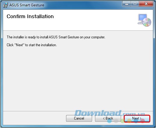 Xác nhận cài đặt ứng dụng