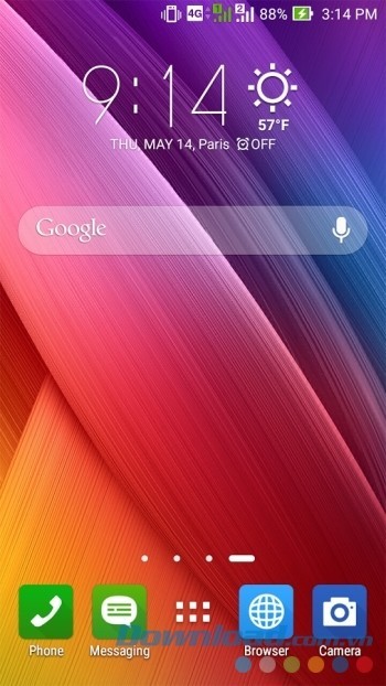 Tùy chỉnh hiển thị ngoài màn hình Home