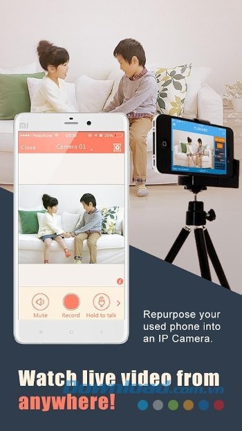Giám sát nhà từ xa với AtHome Camera