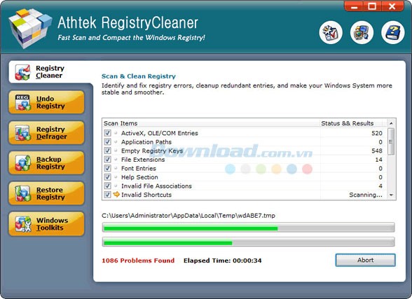 AthTek Registry Cleaner
