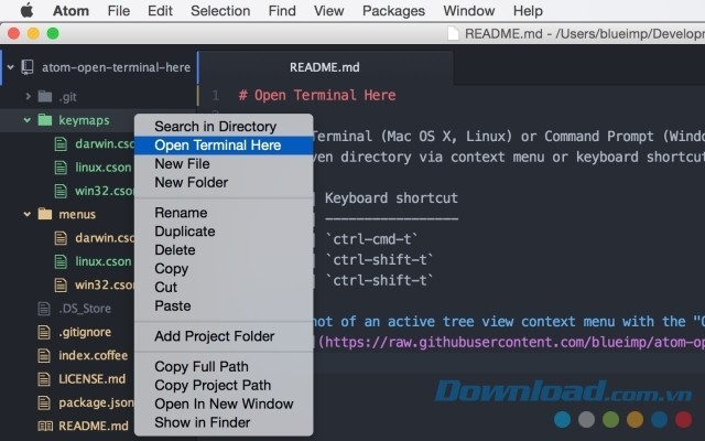 Atom cho Mac - một công cụ chỉnh sửa mã nguồn toàn diện