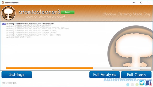 AtomicCleaner quét máy tính