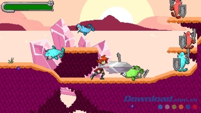 Chiến đấu quyết liệt với kẻ thù trong game hành động đi cảnh mới Attack On Kitten cho máy tính