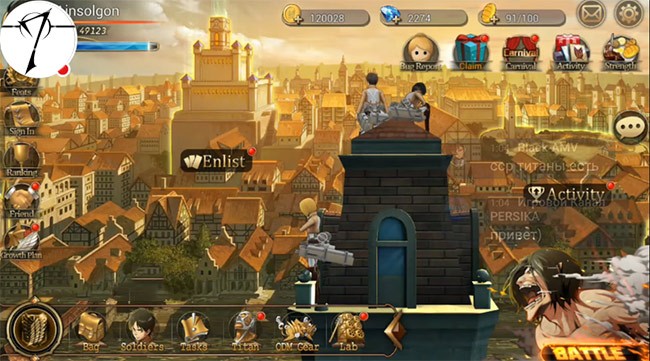 Game thẻ tướng Attack on Titan: Assault trên iPhone