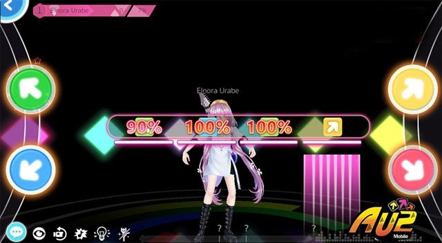 Giao diện chơi game nhảy