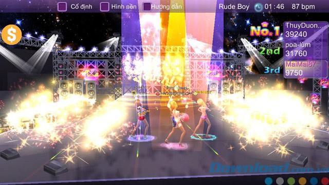 Tham gia nhảy vũ đạo trong game Au Mobile