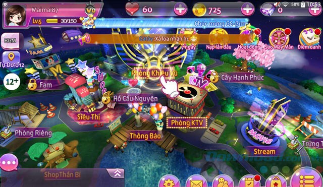 Giao diện game Au Starts